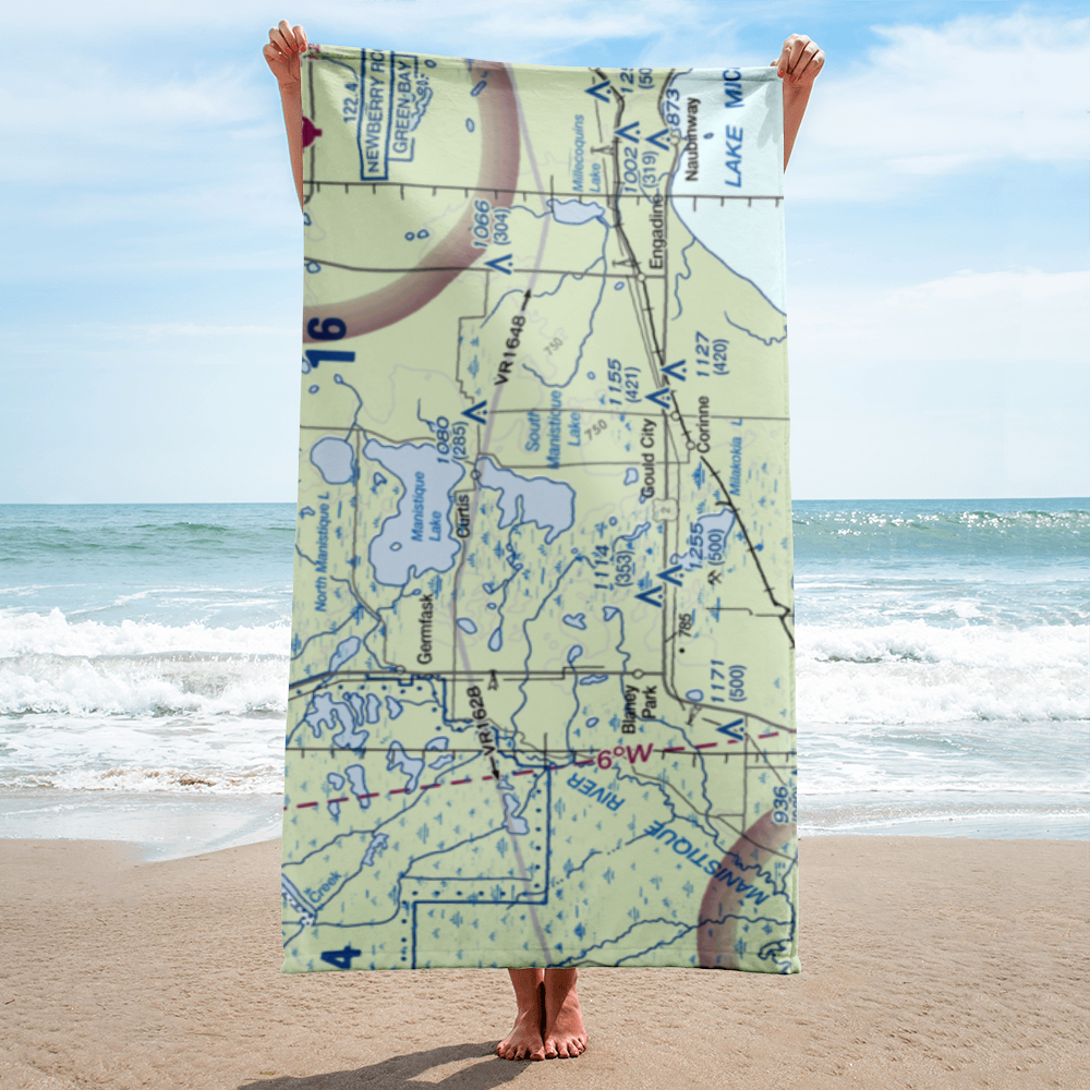Read Seaplane Base (MI03) VFR Sectional Towel 