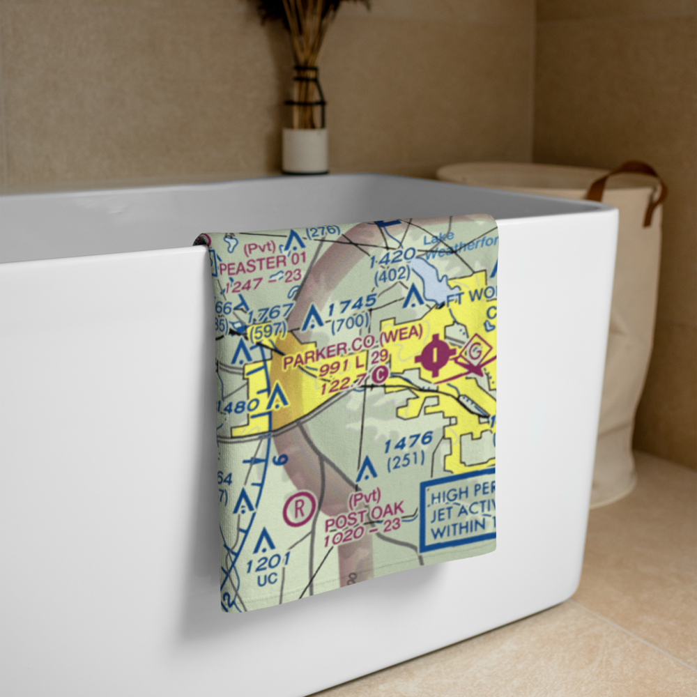 Reb Folbre's Place Airport (TE34) VFR Sectional Towel 