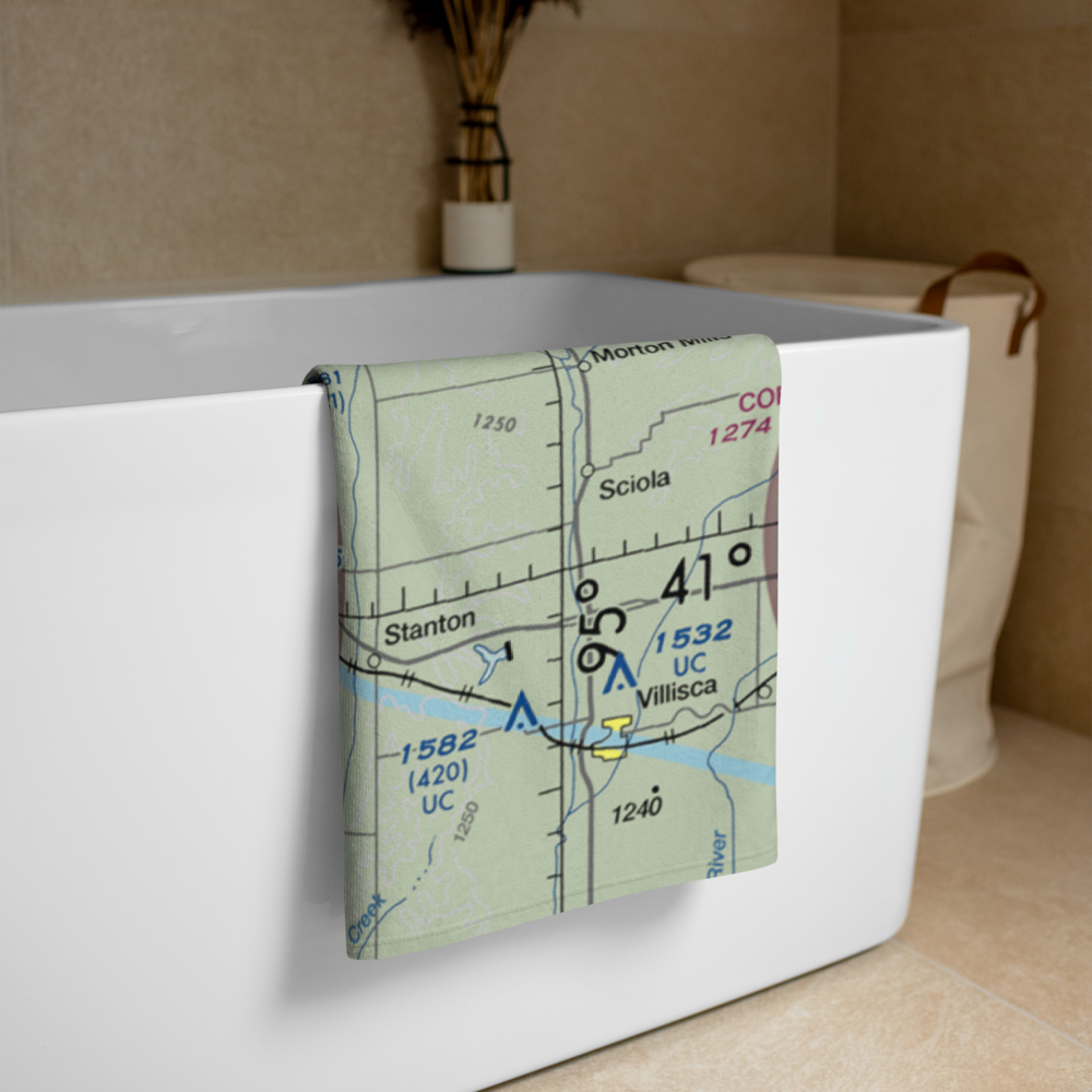 Red Oak Municipal Airport (RDK) VFR Sectional Towel 