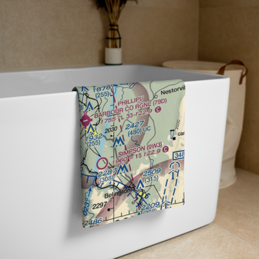 Rexroad Airport (WV47) VFR Sectional Towel 