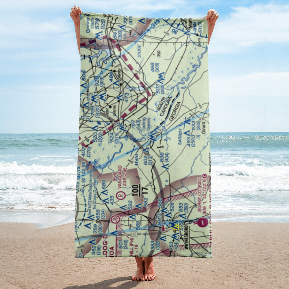 Rhodes Air Ranch Airport (3GA7) VFR Sectional Towel 