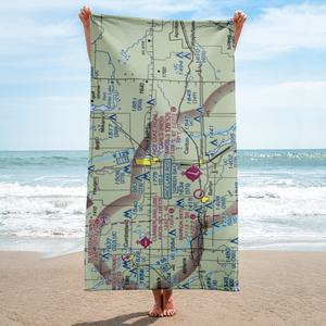 Rice Lake Airport (KRIE) VFR Sectional Towel