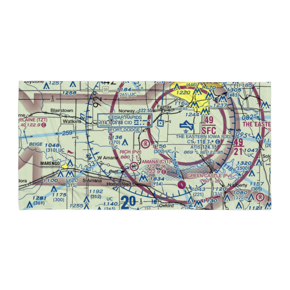 Rich Field (06IA) VFR Sectional Towel 
