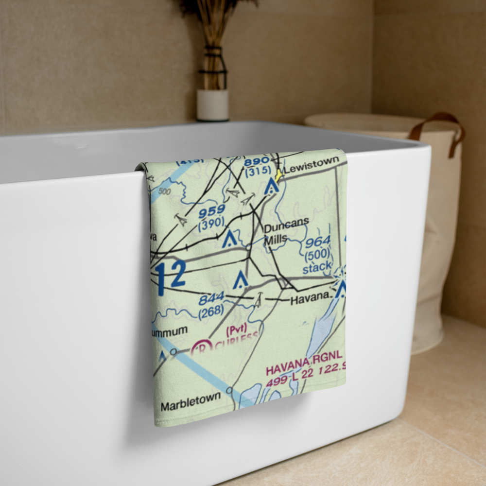 Richmond Airport (IL54) VFR Sectional Towel 