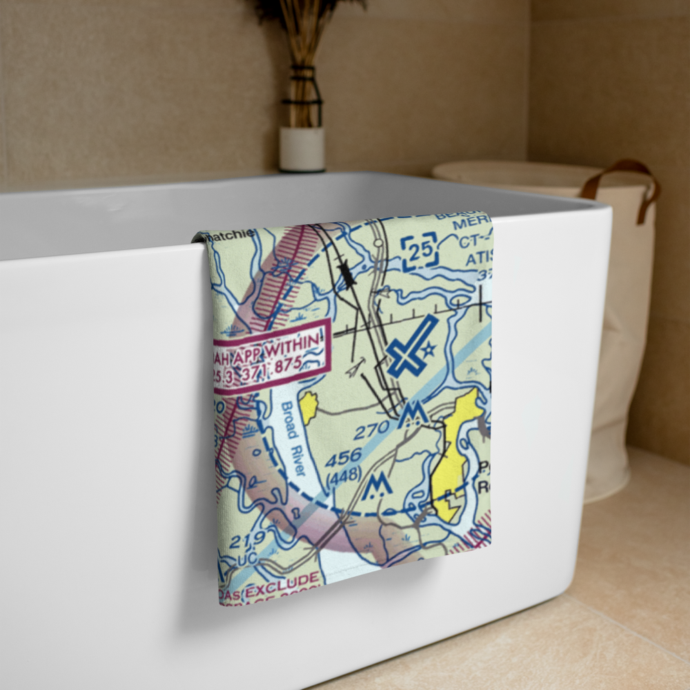 Ridgeland-Claude Dean Airport (3J1) VFR Sectional Towel 