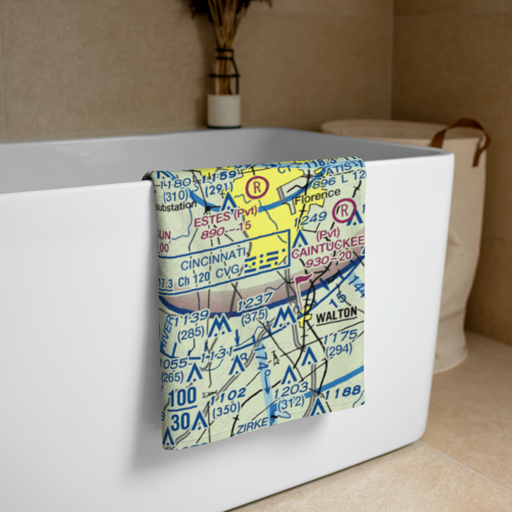 Rising Sun Airport (31II) VFR Sectional Towel 