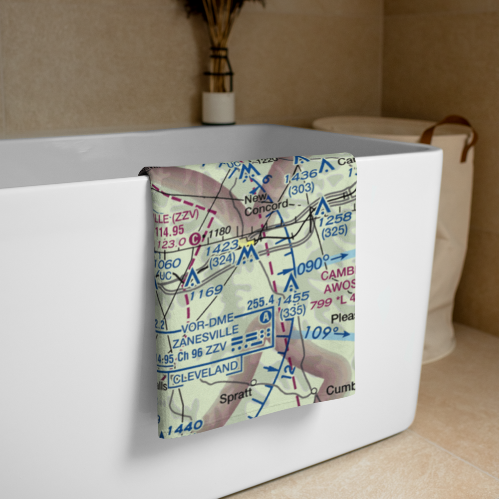 Riverside Airport (OH36) VFR Sectional Towel 