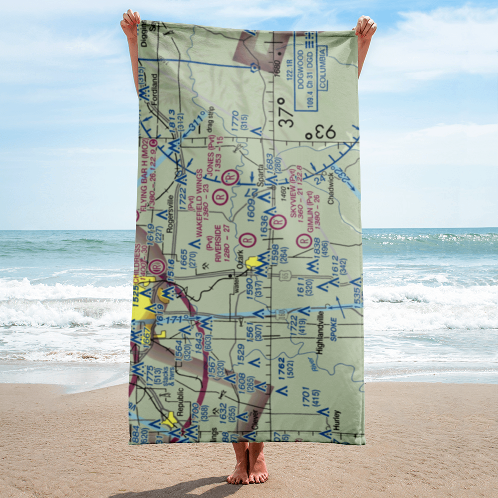 Riverside Landings Airport (6MO7) VFR Sectional Towel 