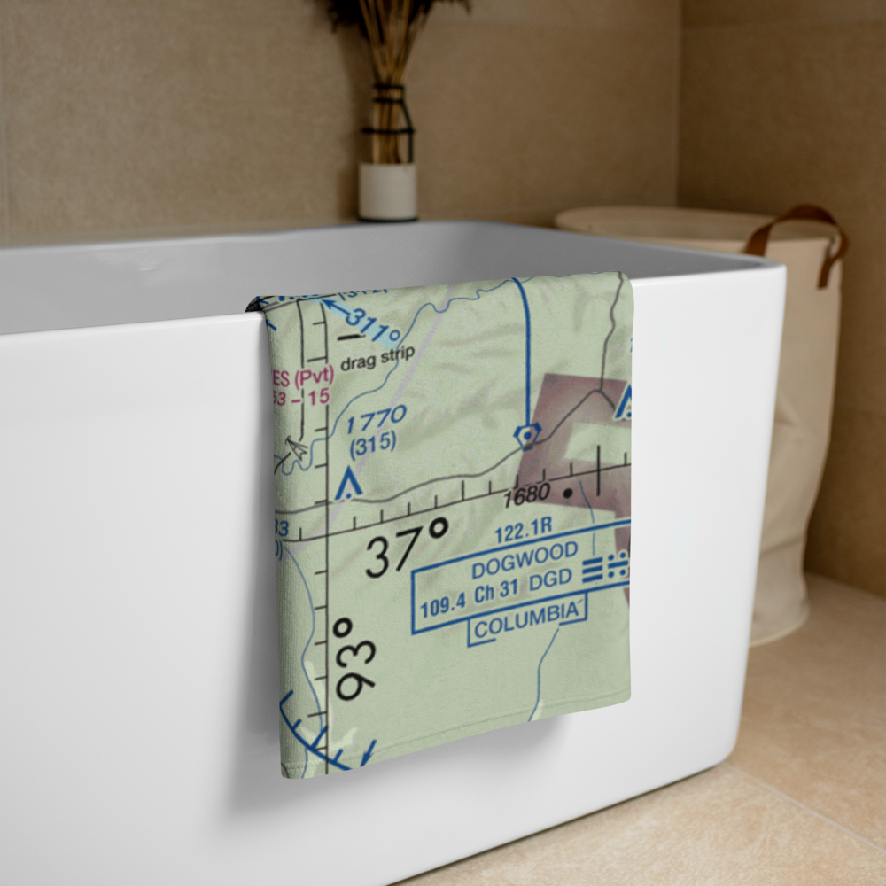 Riverside Landings Airport (6MO7) VFR Sectional Towel 