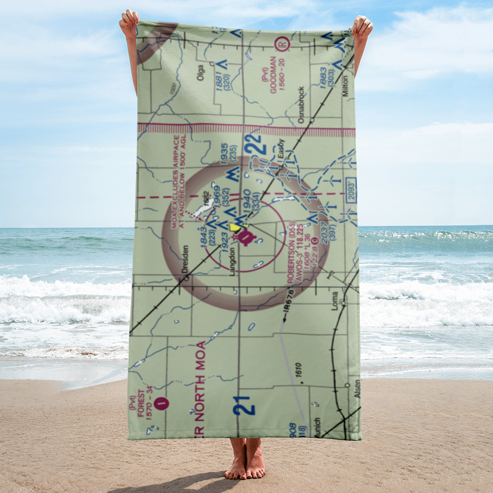 Robertson Field (D55) VFR Sectional Towel 