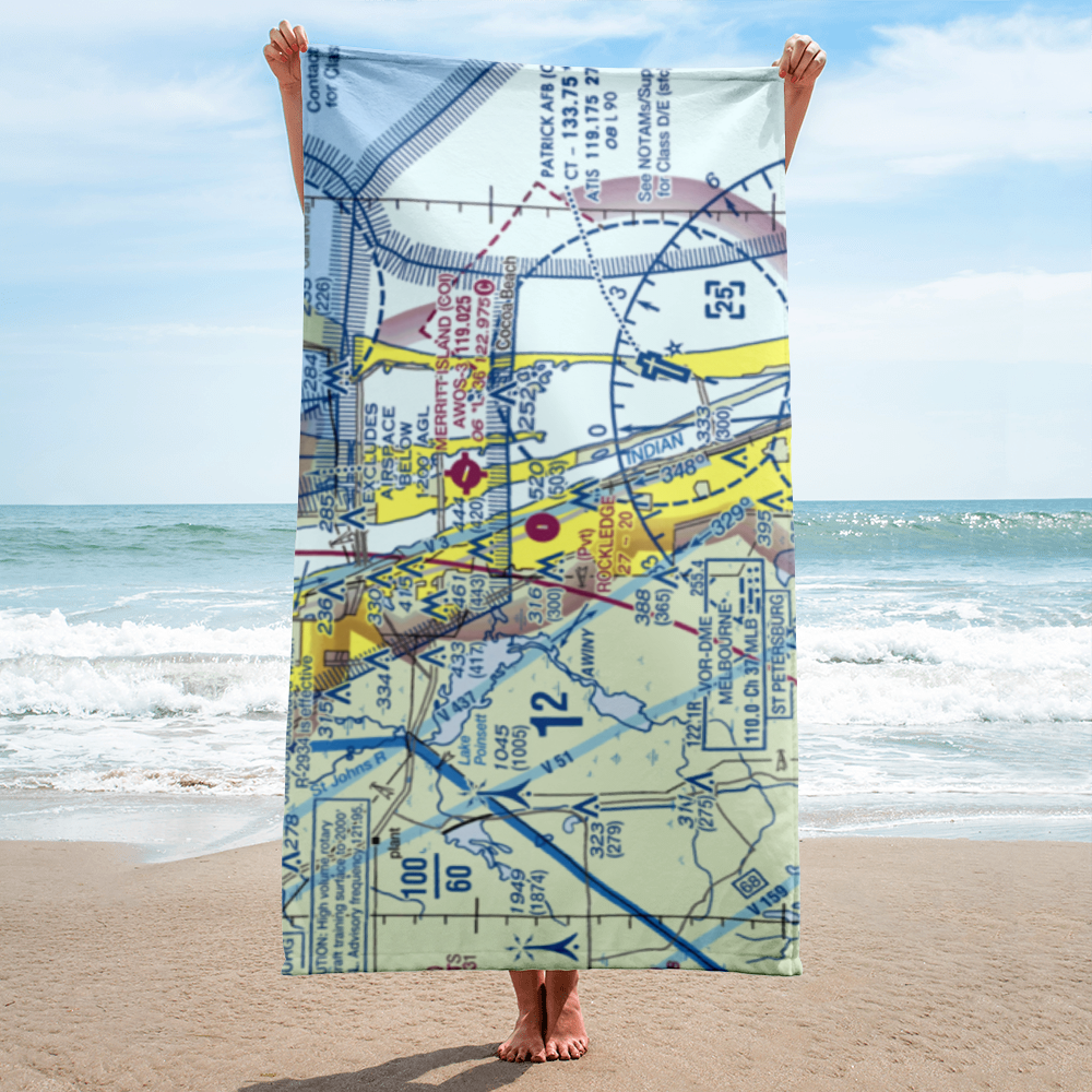 Rockledge Airport (21FA) VFR Sectional Towel 