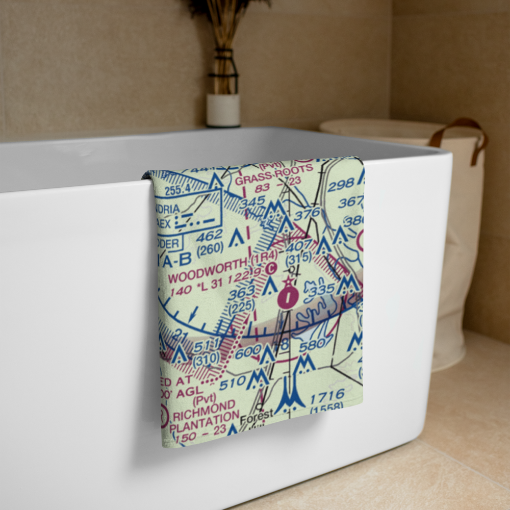 Roland Airport (70LA) VFR Sectional Towel 