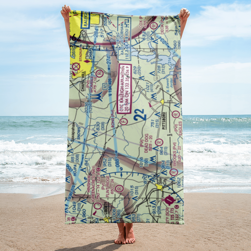 Ron's Ultralight Field (1NC1) VFR Sectional Towel 