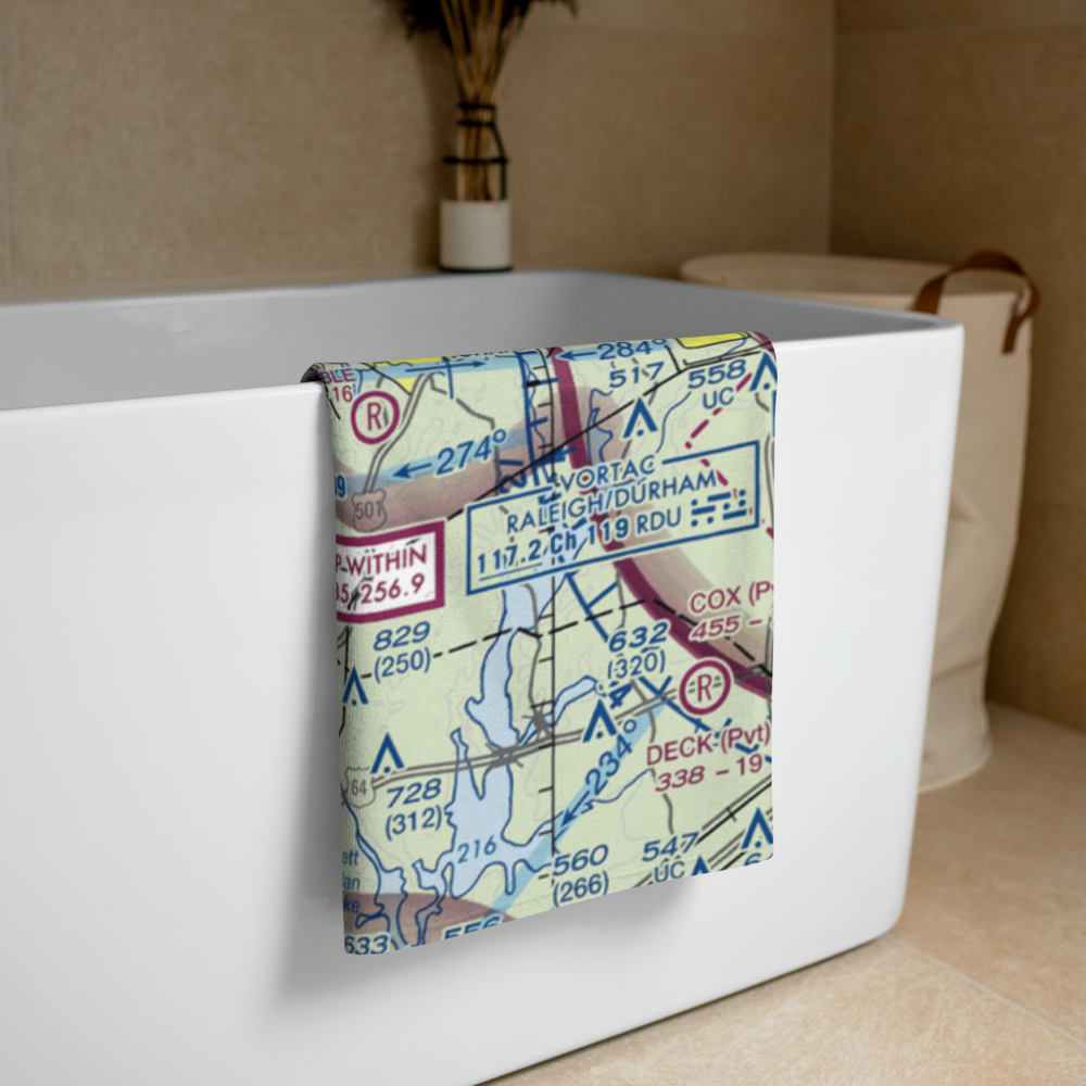 Ron's Ultralight Field (1NC1) VFR Sectional Towel 