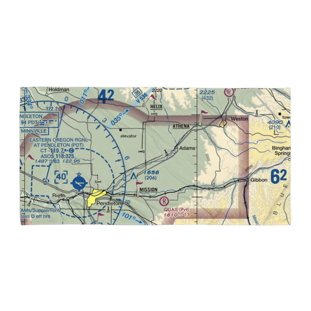 Rothrock Field (OG04) VFR Sectional Towel 