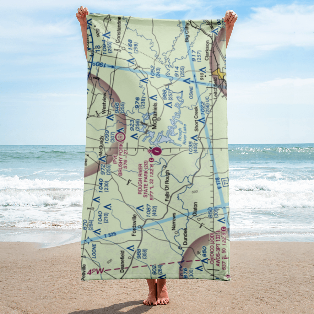 Rough River State Park Airport (2I3) VFR Sectional Towel 