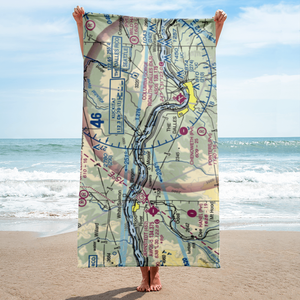 Rowena Dell Airport (02OR) VFR Sectional Towel