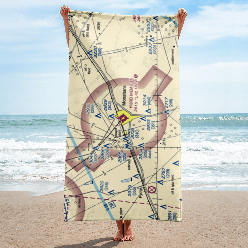 Roy Hurd Memorial Airport (E01) VFR Sectional Towel 