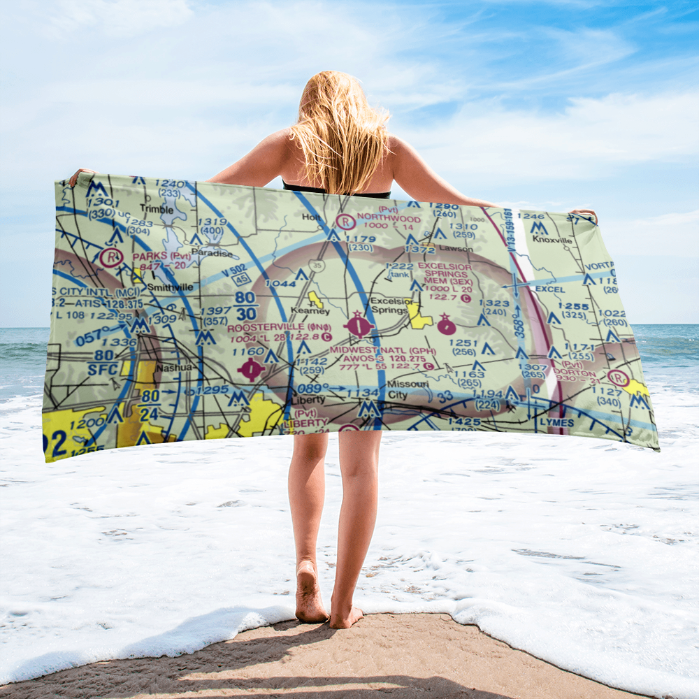 Royal Wood Aerodrome (20MO) VFR Sectional Towel 