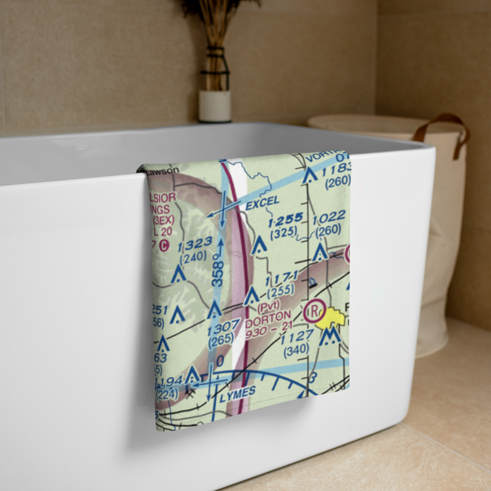 Royal Wood Aerodrome (20MO) VFR Sectional Towel 