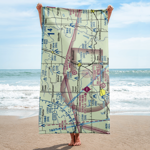 Runyan Aviation Airport (IL15) VFR Sectional Towel
