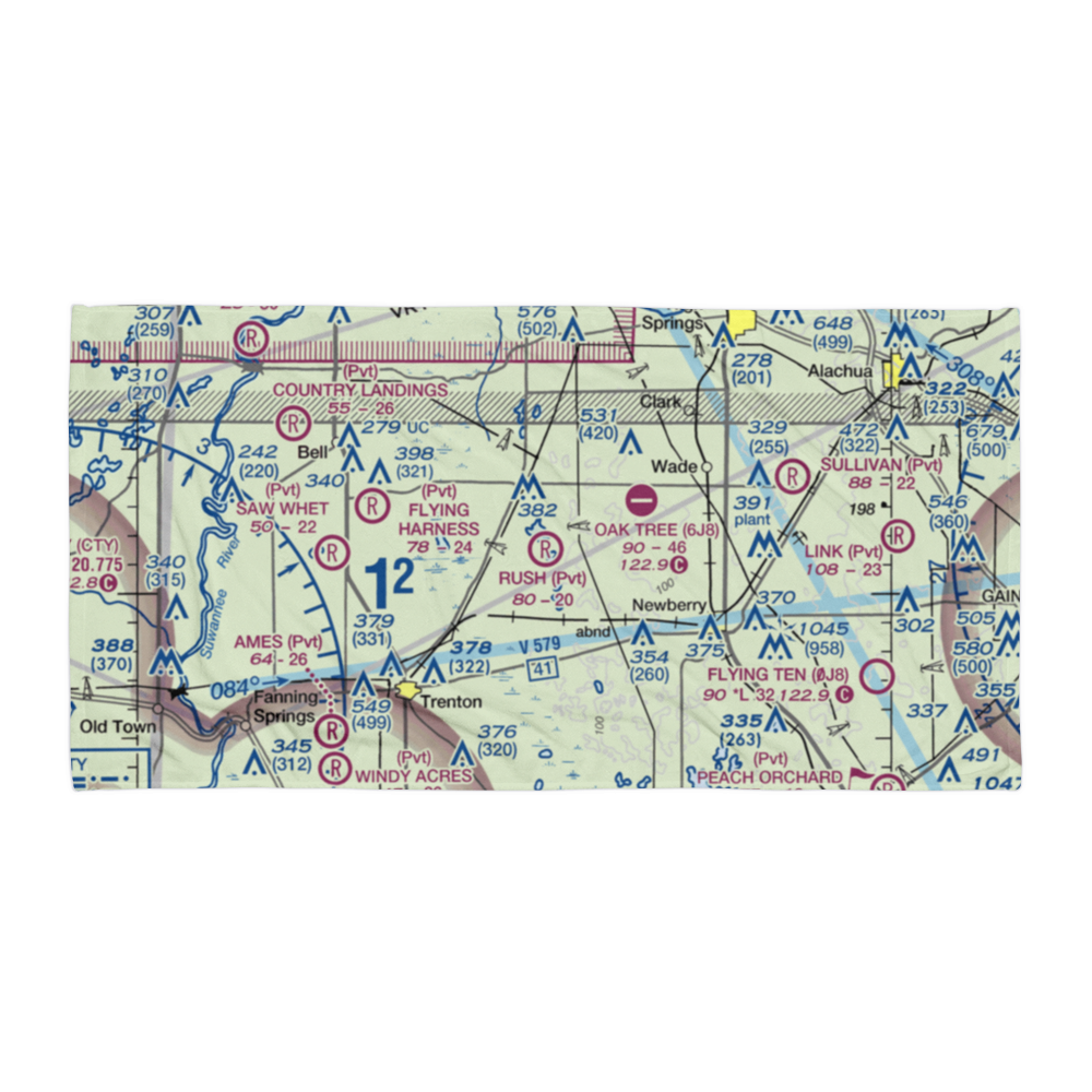Rush Airport (35FD) VFR Sectional Towel 