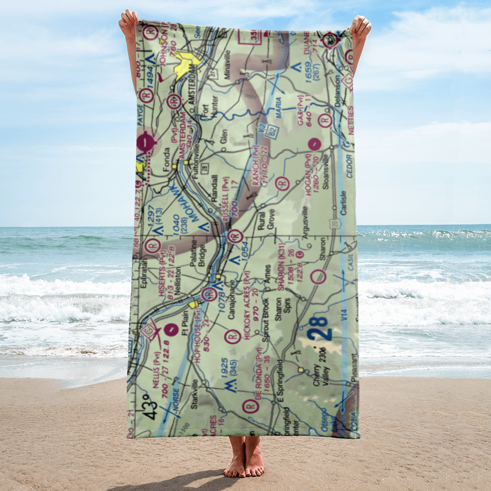 Russell Airport (NY51) VFR Sectional Towel 