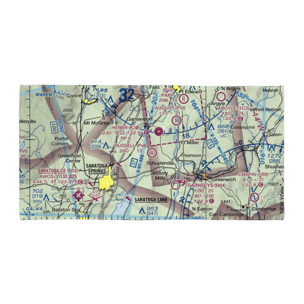 Russell Field (0NY1) VFR Sectional Towel 