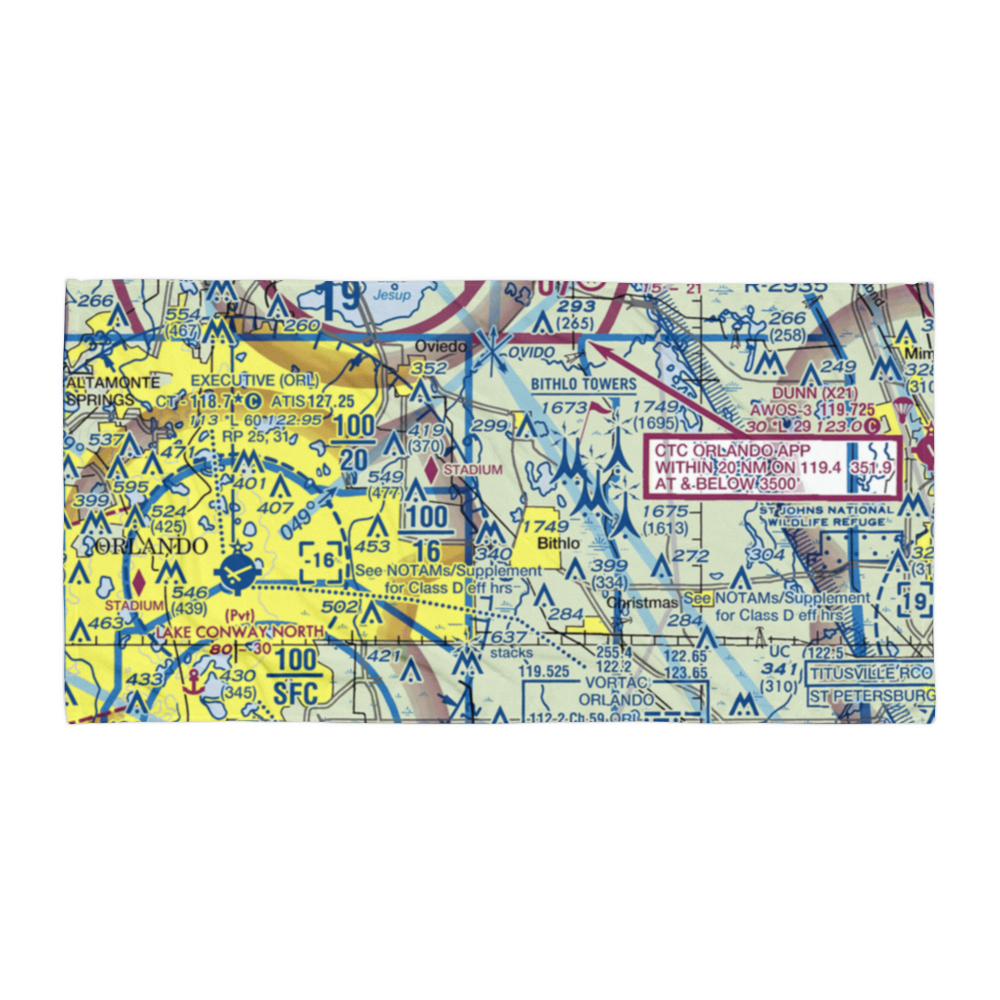 Rybolt Ranch Airport (01FA) VFR Sectional Towel 