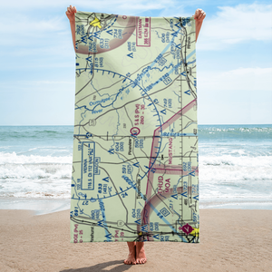 S&S Flying Service Airport (44GA) VFR Sectional Towel