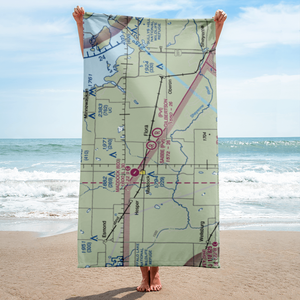 Sabbe Brothers Landing Strip (NA38) VFR Sectional Towel