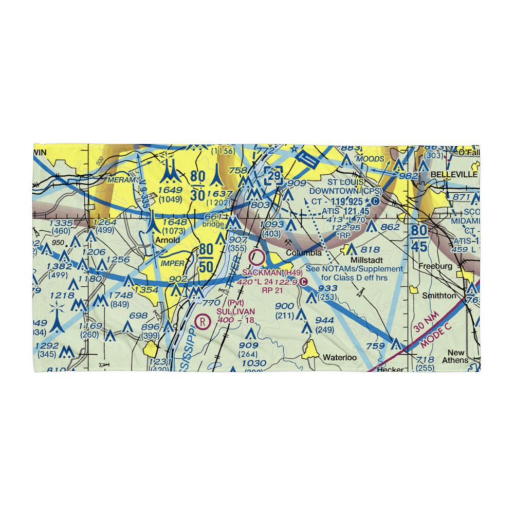 Sackman Field (H49) VFR Sectional Towel 