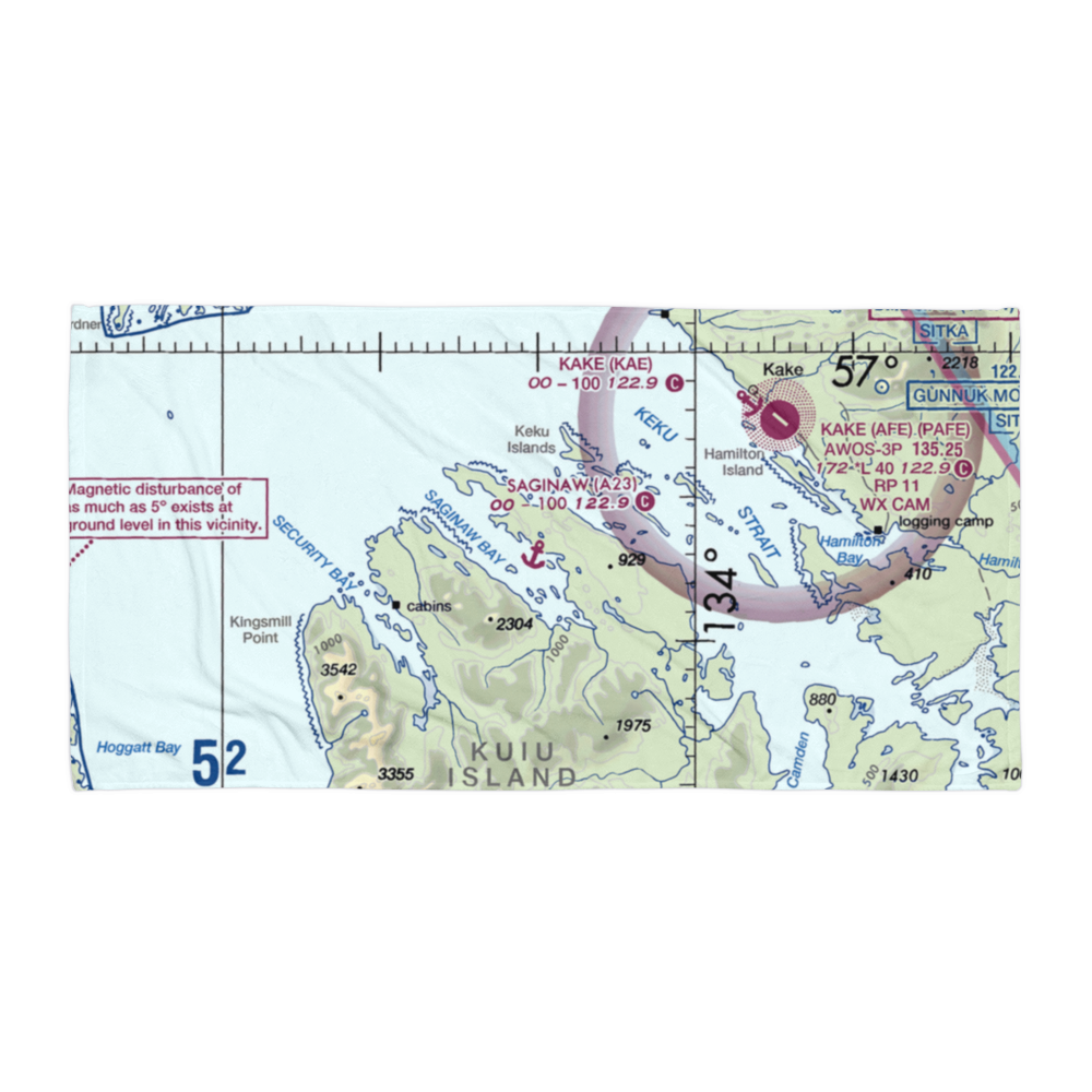 Saginaw Seaplane Base (A23) VFR Sectional Towel 