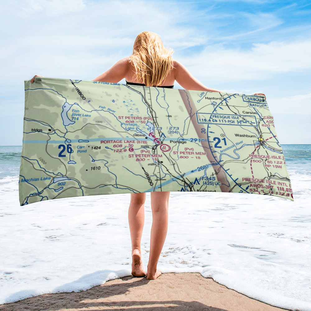 Saint Peter's Seaplane Base (01ME) VFR Sectional Towel 