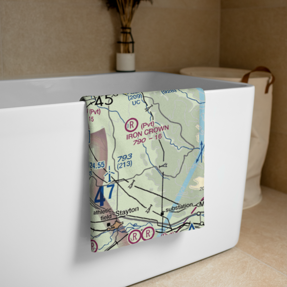 Salem Municipal Airport/McNary Field (SLE) VFR Sectional Towel 