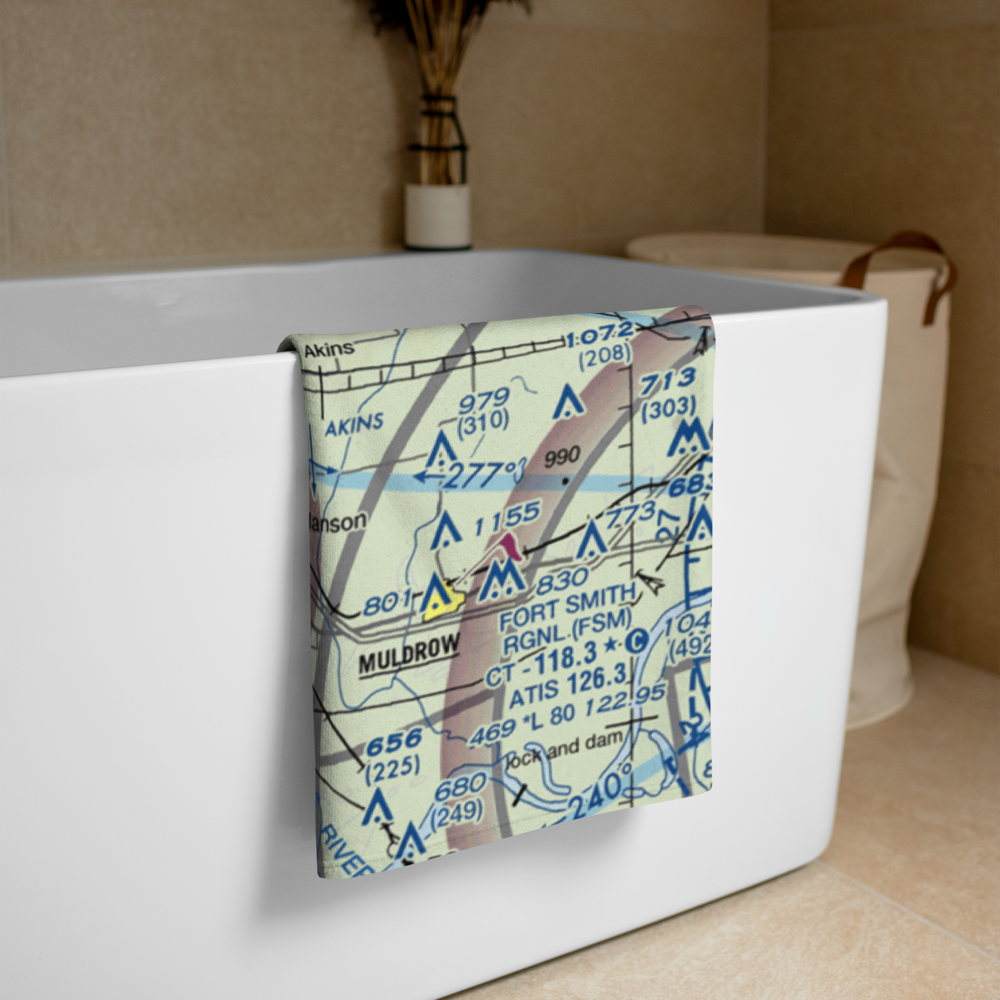 Sallisaw Municipal Airport (JSV) VFR Sectional Towel 