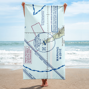 San Clemente Island Naval Auxiliary Landing Field (NUC) VFR Sectional Towel