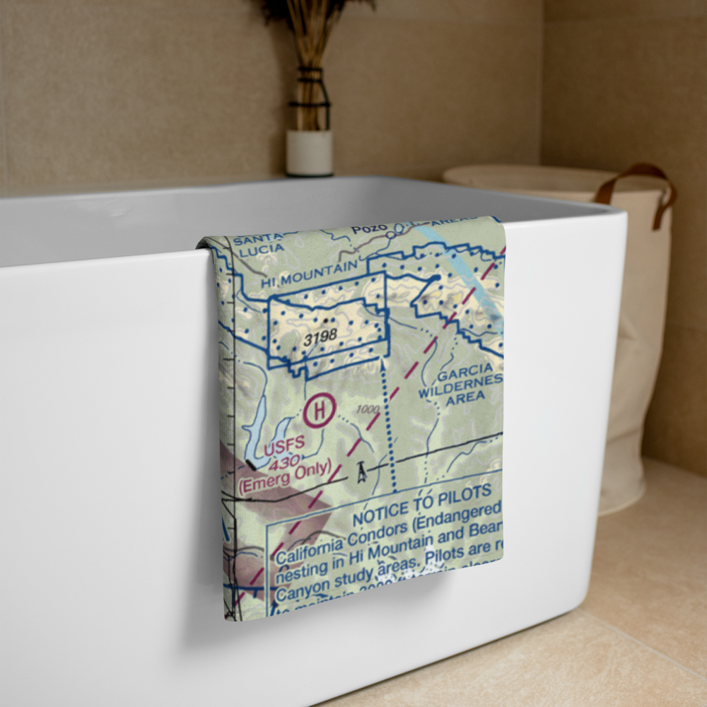 San Luis County Regional Airport (SBP) VFR Sectional Towel 