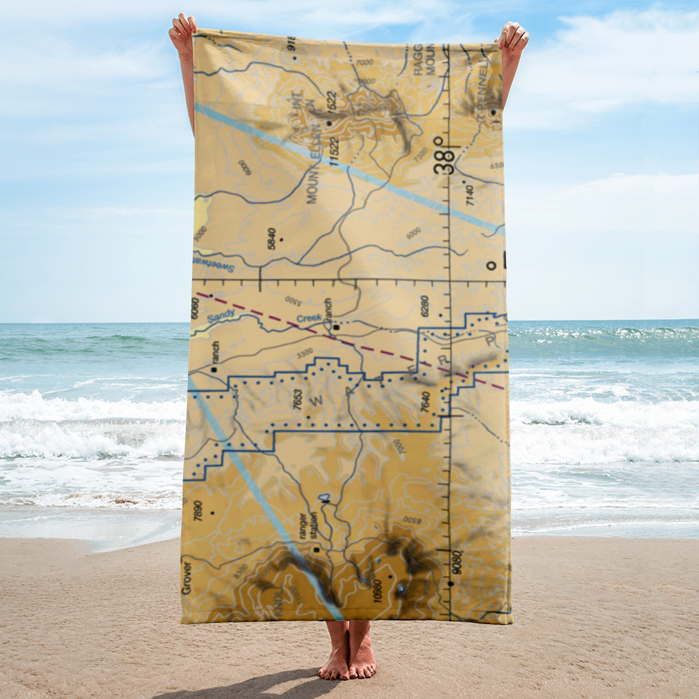 Sandy Ranch Airport (UT02) VFR Sectional Towel 
