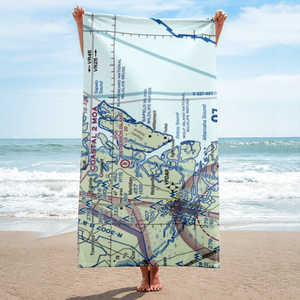 Sapelo Island Airport (08GA) VFR Sectional Towel