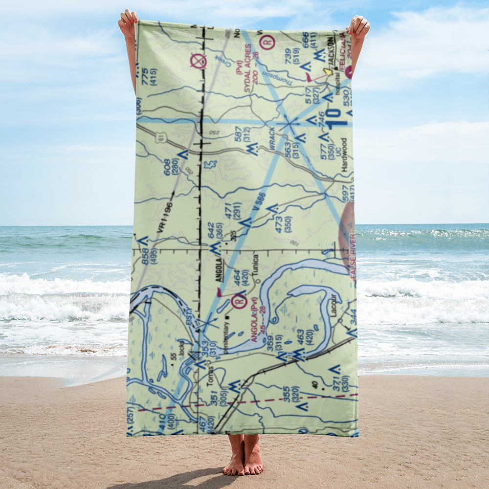 Sara Field (LS89) VFR Sectional Towel 