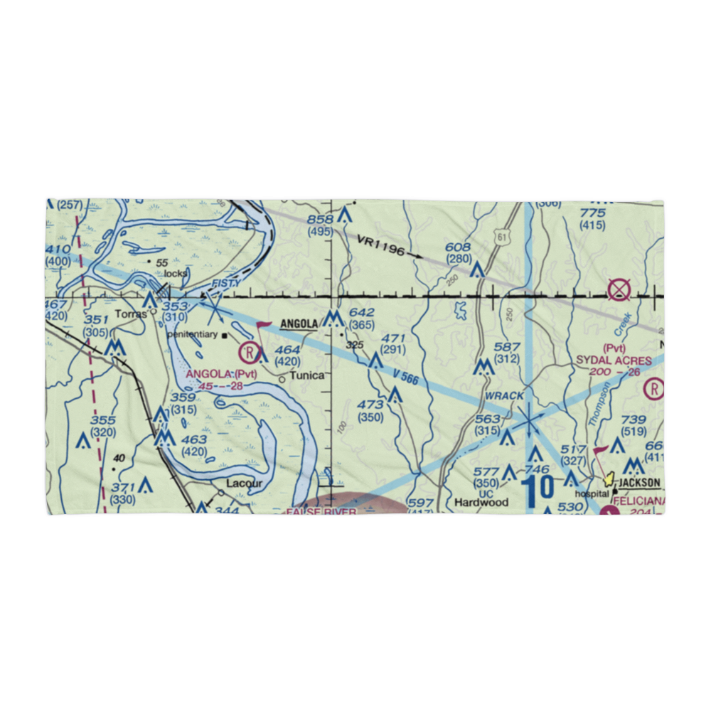 Sara Field (LS89) VFR Sectional Towel 