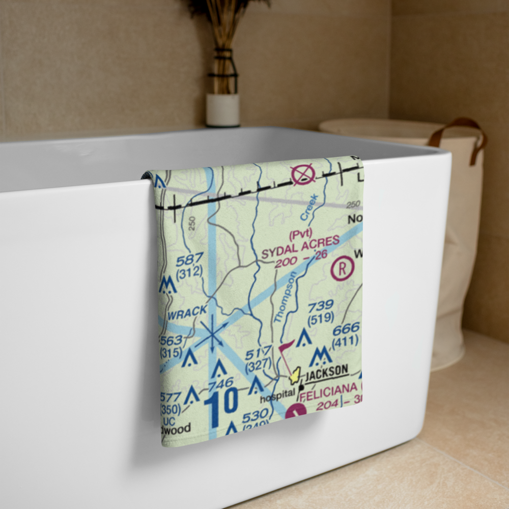 Sara Field (LS89) VFR Sectional Towel 