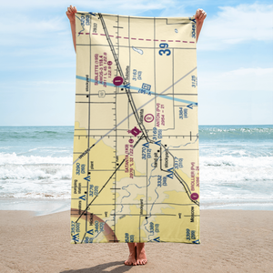 Satanta Municipal Airport (1K9) VFR Sectional Towel