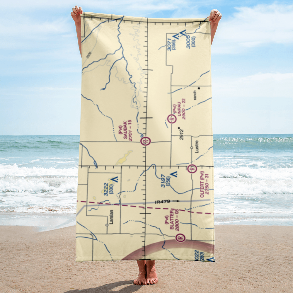 Saubak Airport (15MT) VFR Sectional Towel 