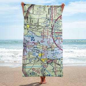 Savage Island Airport (VT15) VFR Sectional Towel
