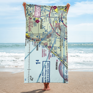 Sawyer / Southwest Lakes Airpark (US-0182) VFR Sectional Towel