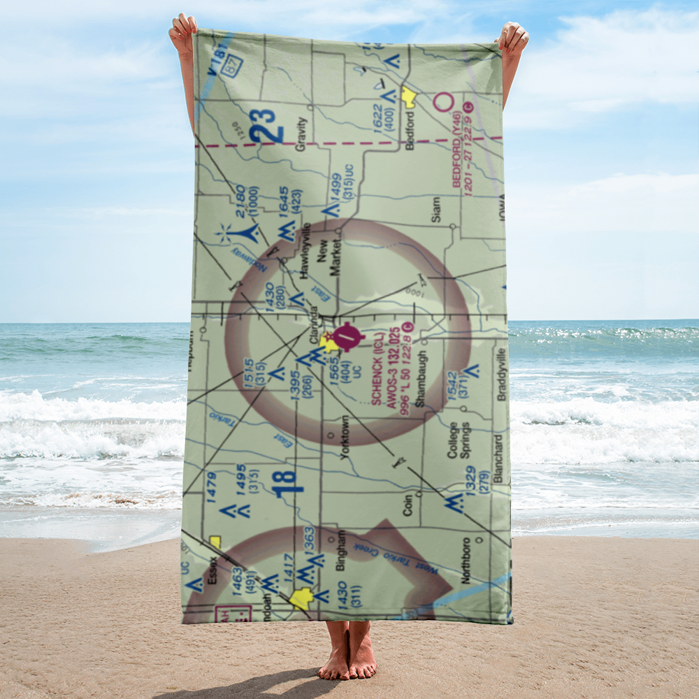 Schenck Field (ICL) VFR Sectional Towel 