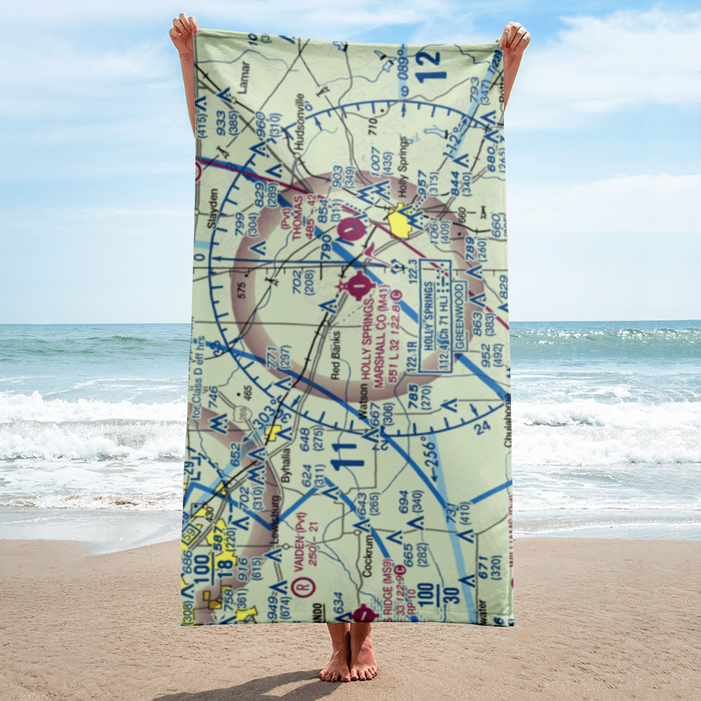 Schloss Adlers Airport (MS55) VFR Sectional Towel 