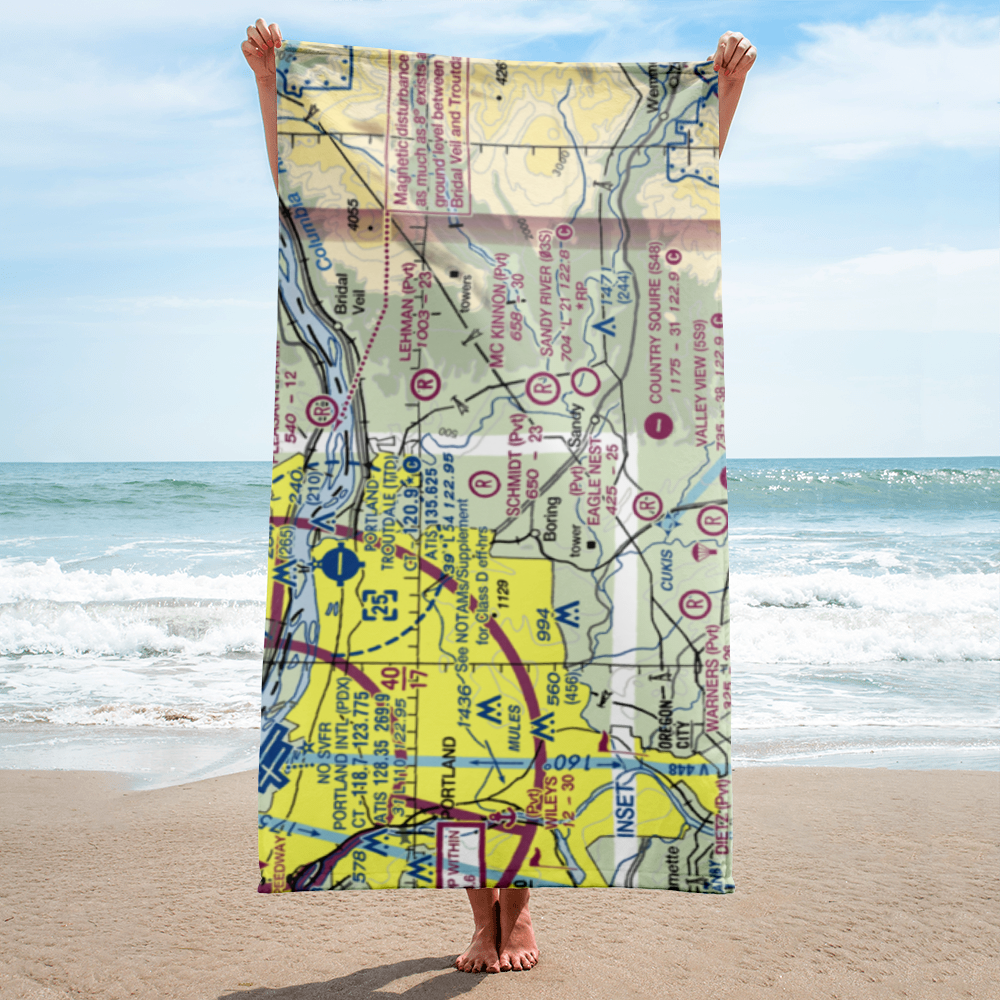 Schmidt Airport (6OR7) VFR Sectional Towel 